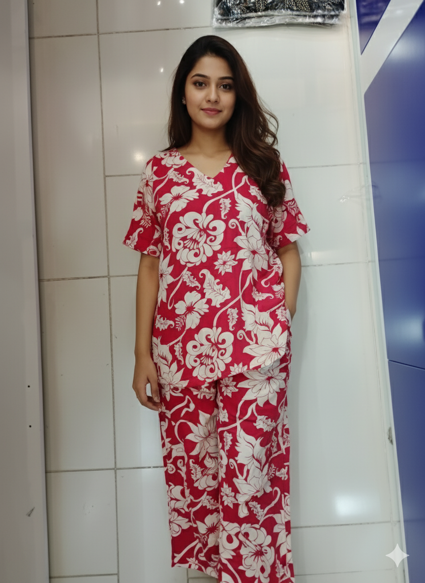 Cord Set 26558 Beach Print