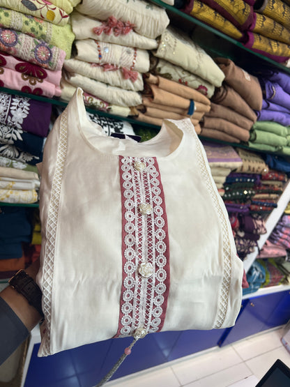 WHITE SALWARSET 159