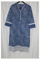 Women's Salwar Suit with Printed Dupatta and Bottom Pant Cotton Zebra Line Pattern