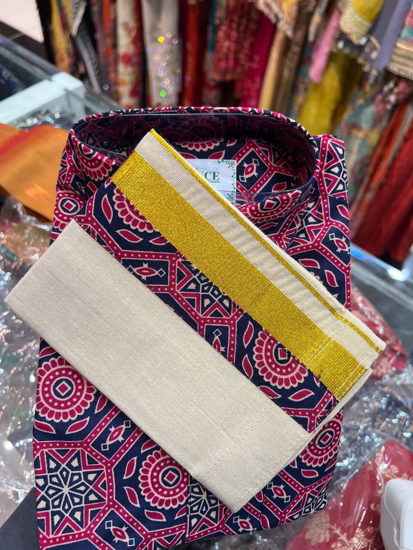 kids shirt and mundu 456265