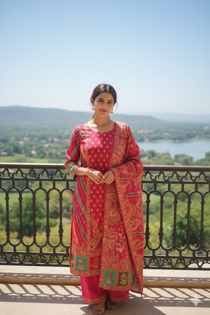 Rani Pink Salwar Set 195003