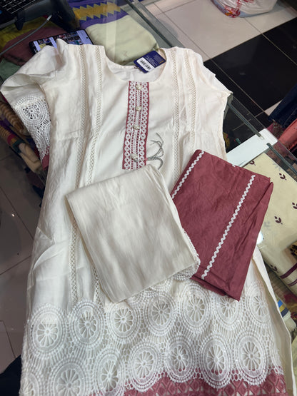 WHITE SALWARSET 159