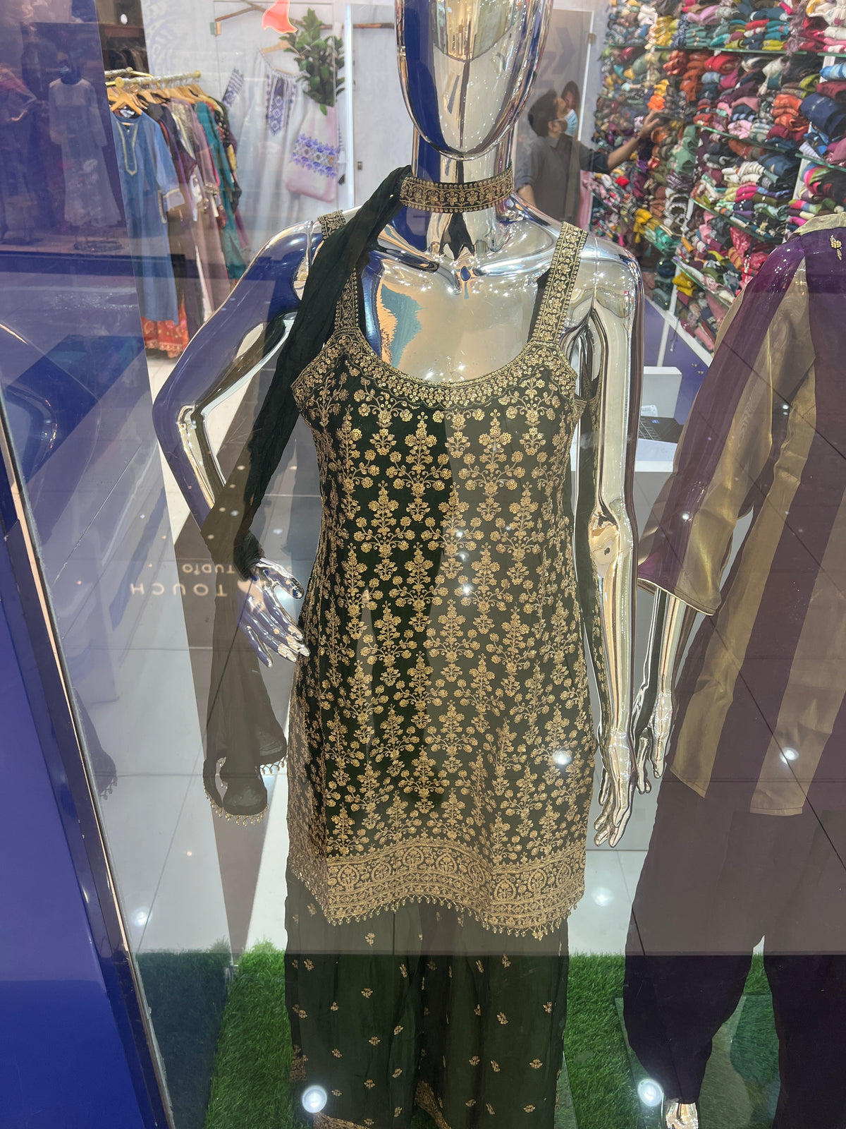 Green Salwar Set 8996-966