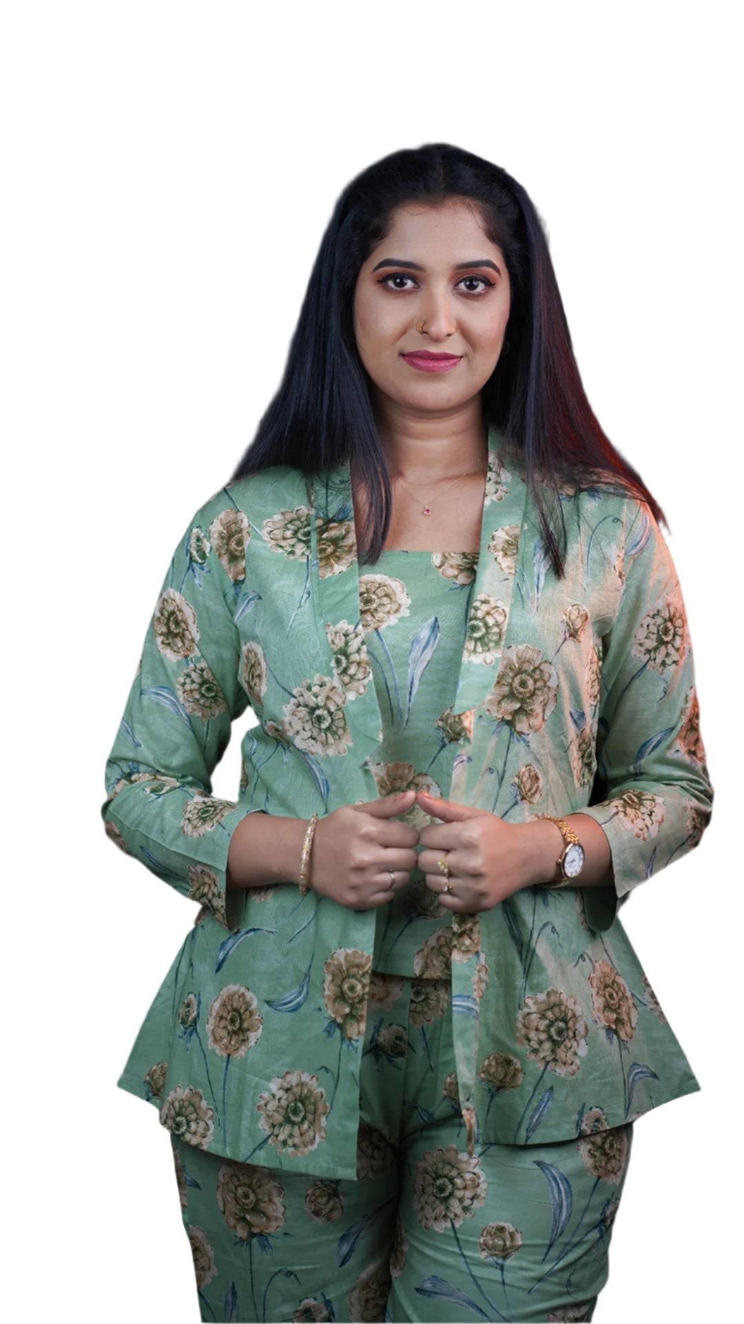 Ligth weight Kurthi with Bottom and Dupatta