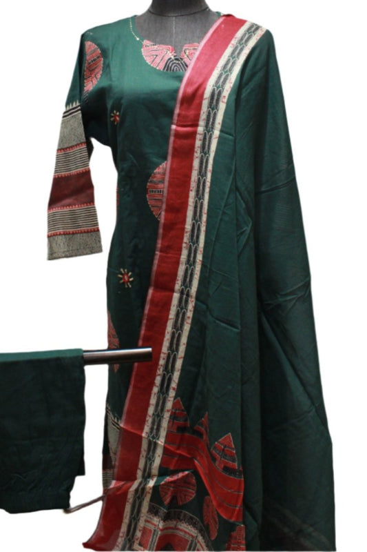 Cotton Kurta Set With Multicoloured Print