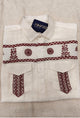 Linen Embroidery Half Sleeves