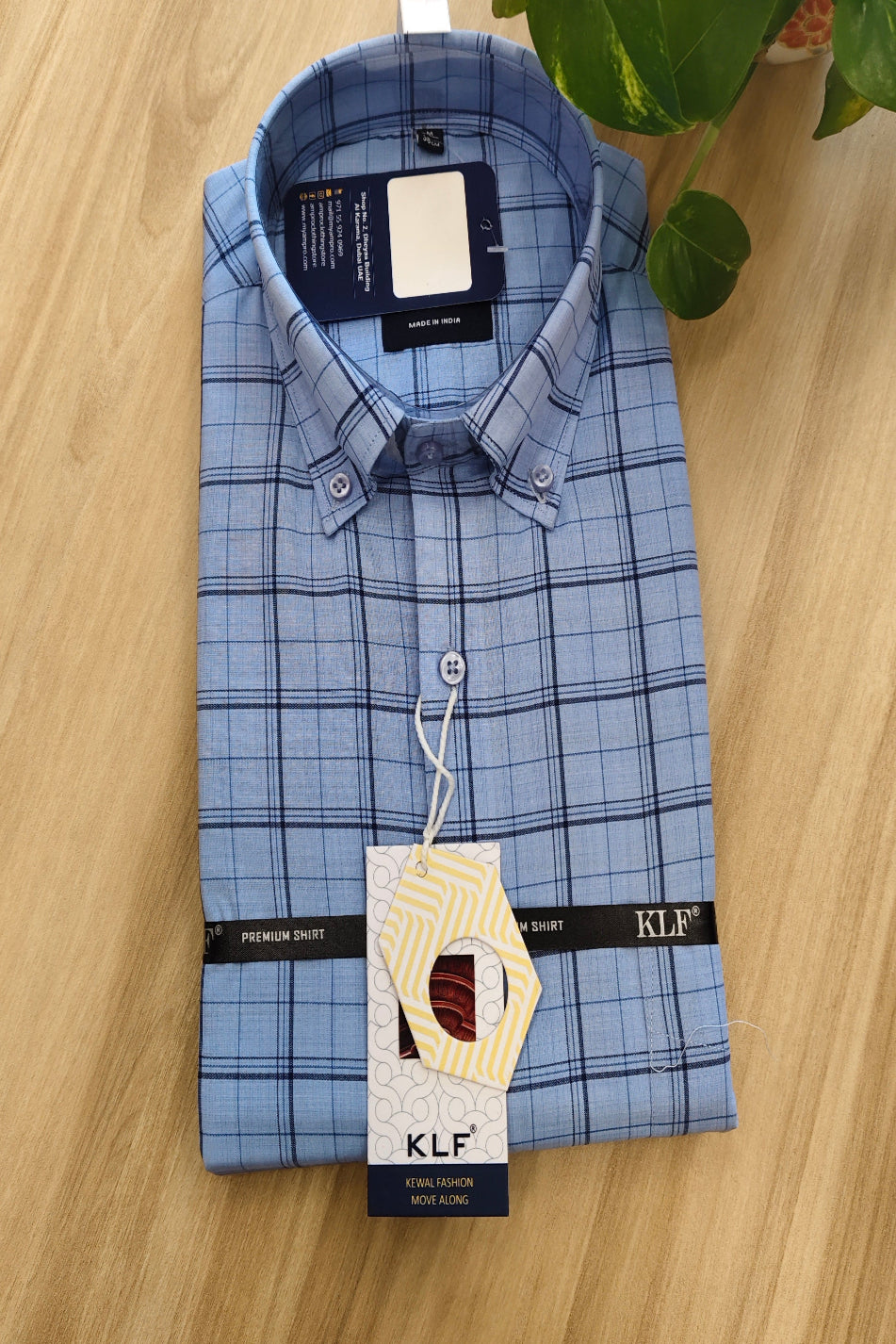 Men's wear check pattern full sleeve premium quality shirt.