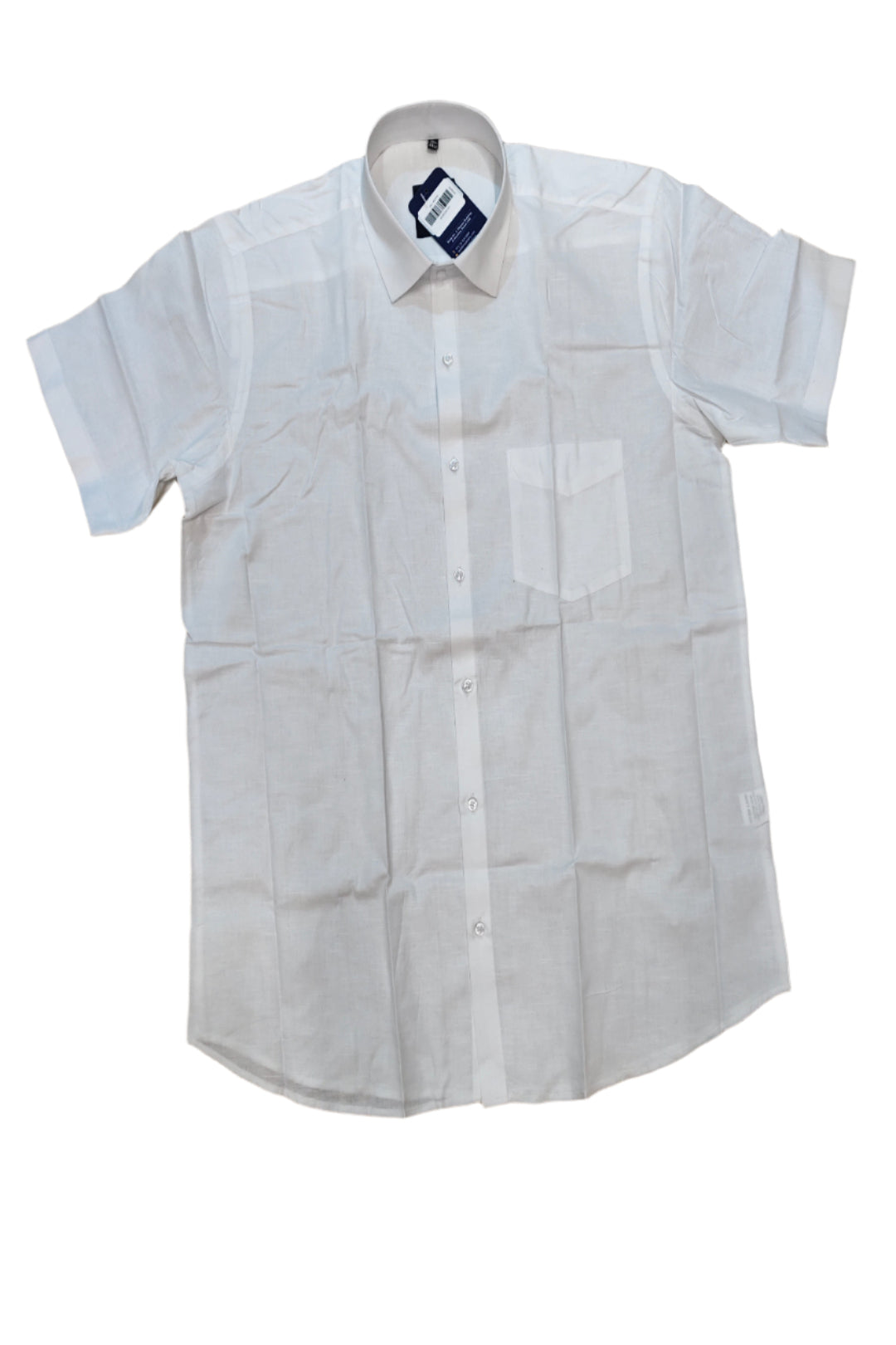 Men's wear linen cotton half sleeve shirt.