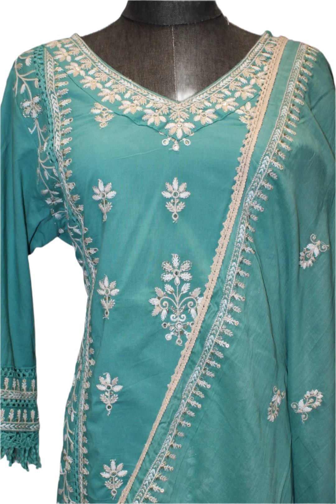 Beautiful cotton kurti set.