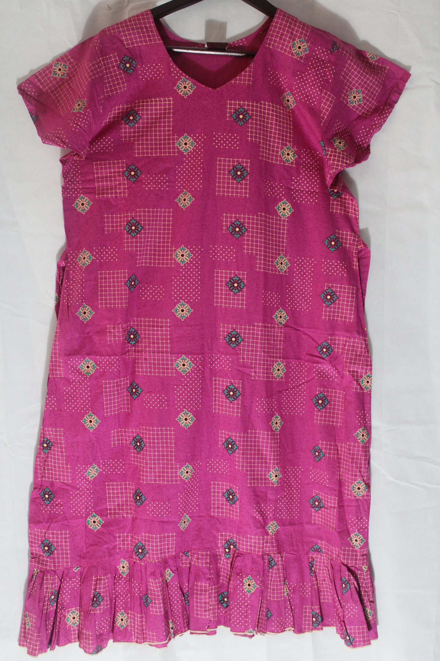 Women's Frock Nighty Cotton with Different Shades