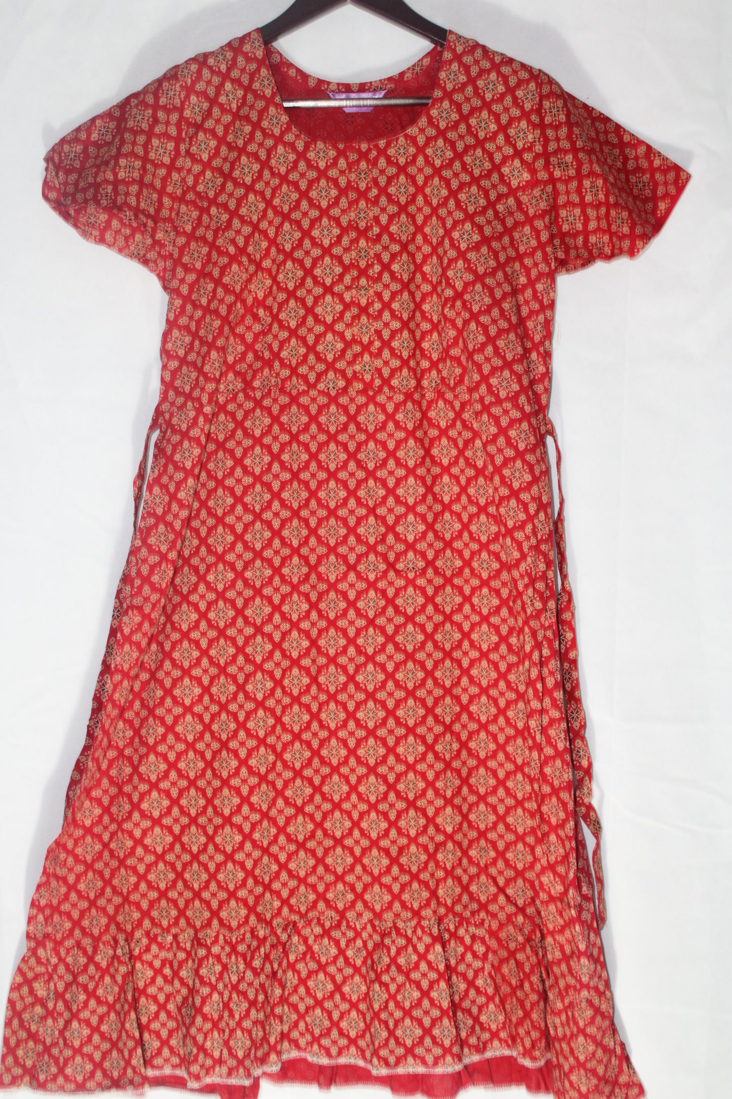 Women's Feeding Type Frock Nighty Cotton with Different Shades