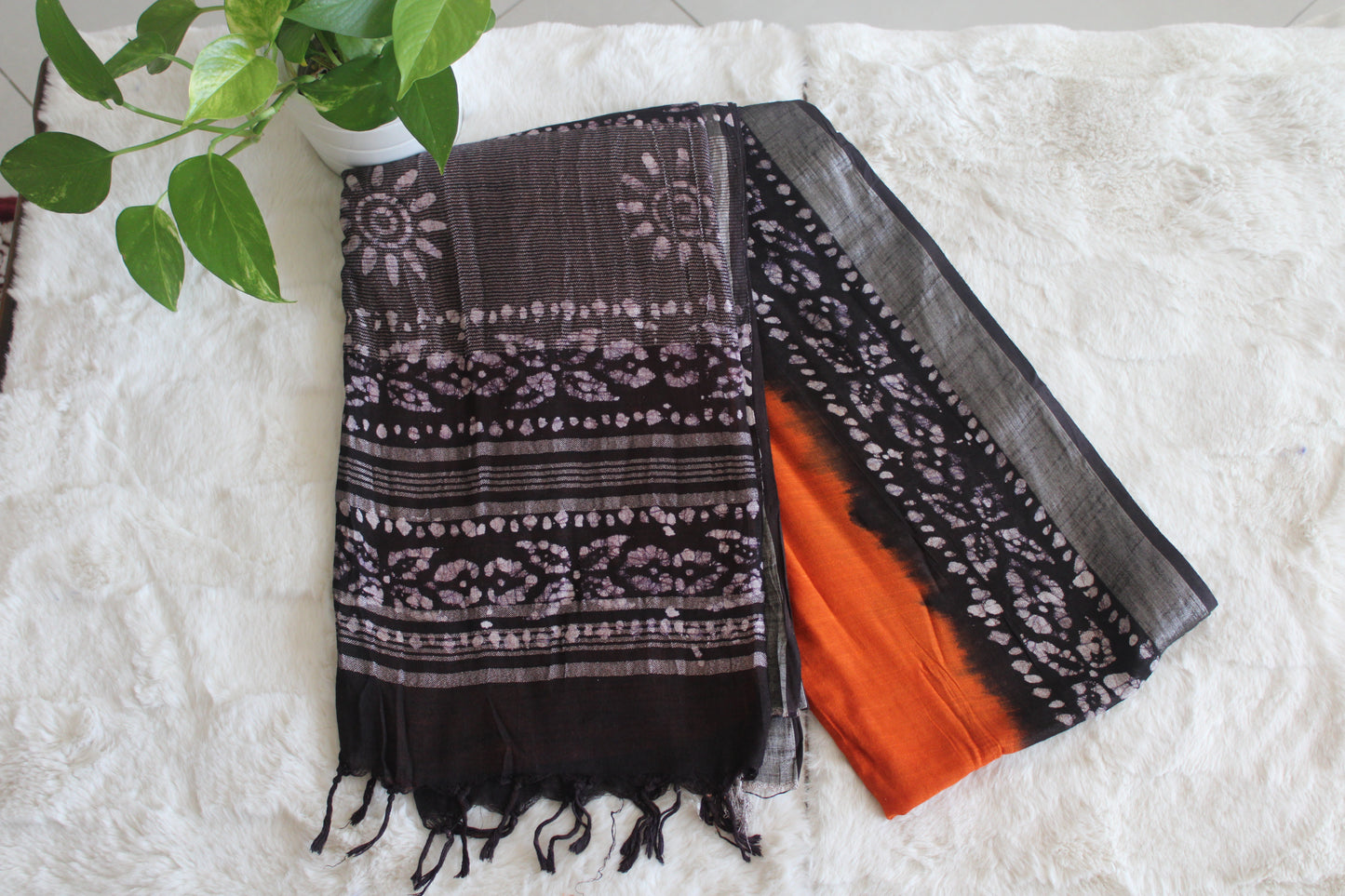 Women's Saree Linen Bardic