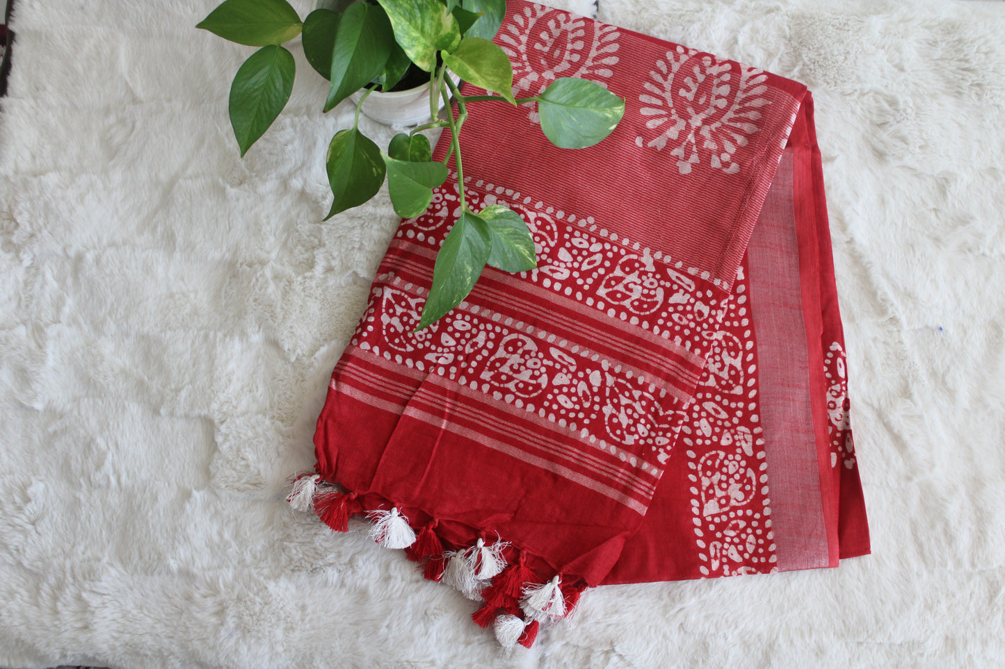 Women's Saree Linen Bardic