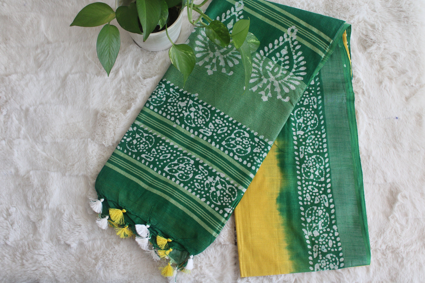 Women's Saree Linen Bardic