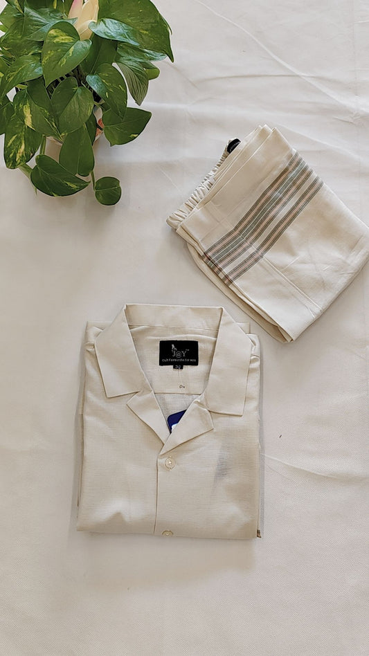 Linen  Half Sleeves Shirt And Trouser