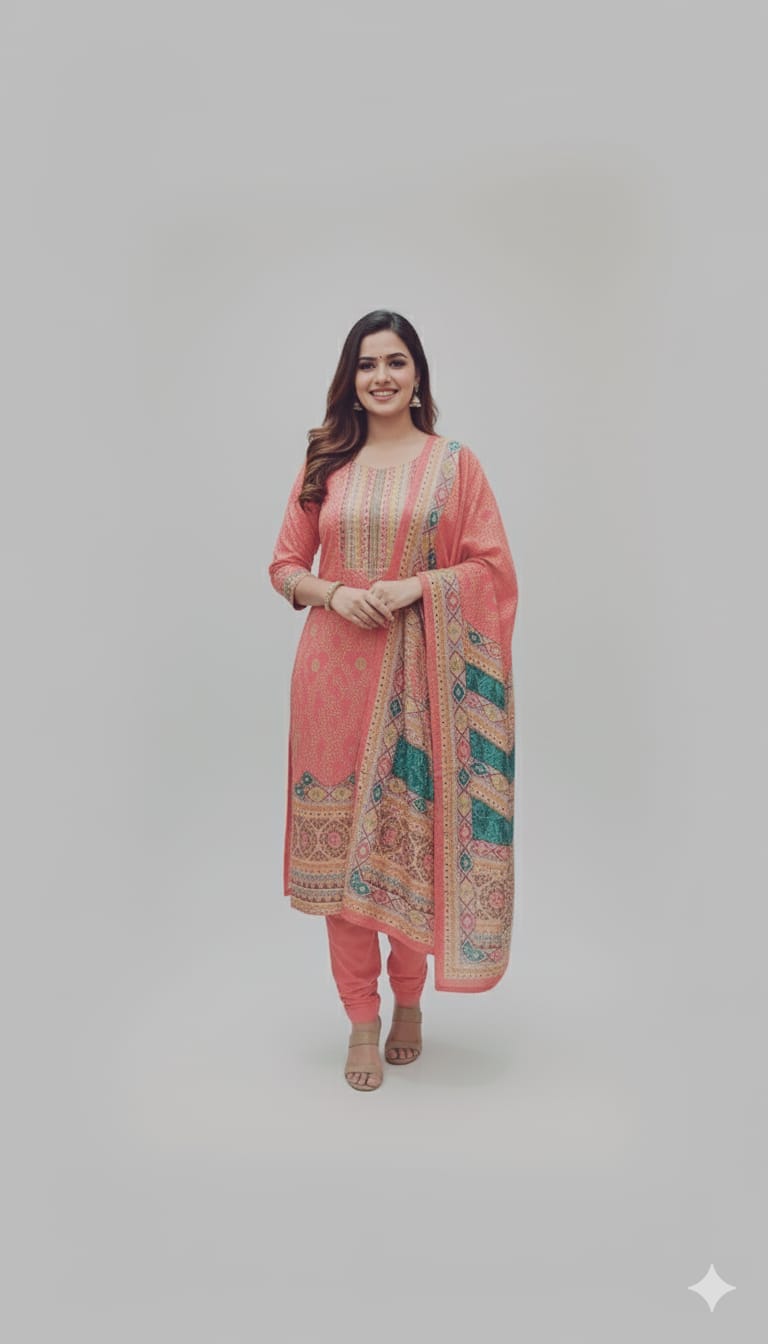 Orange Salwar Set 00099200