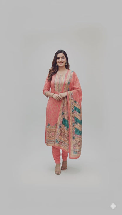 Orange Salwar Set 00099200