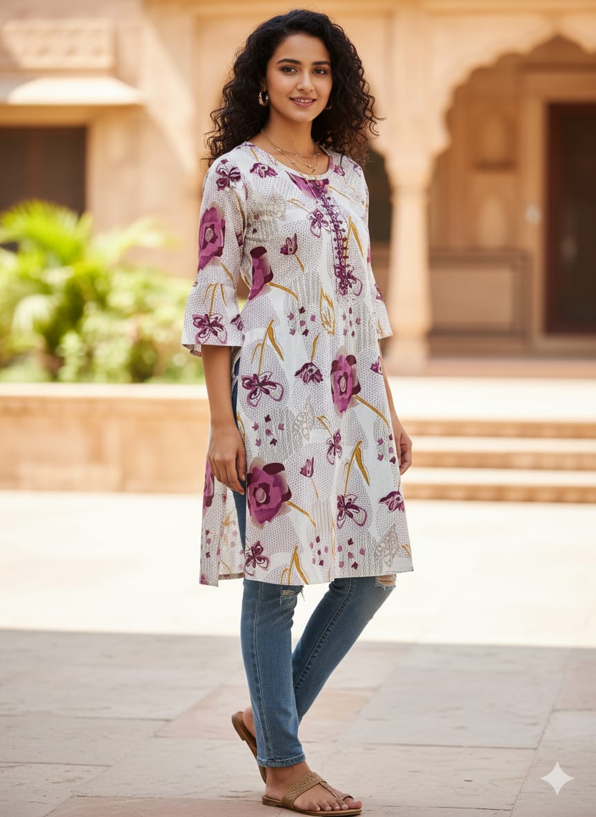 Short Length Tops Printed