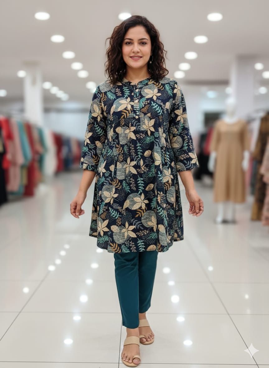 Short Tops Printed Pattern