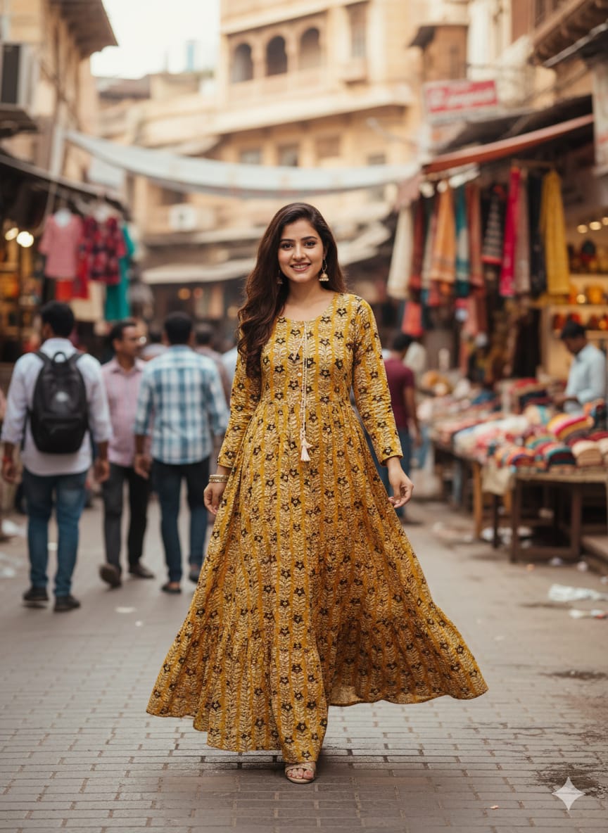 Single Kurti Full Printed