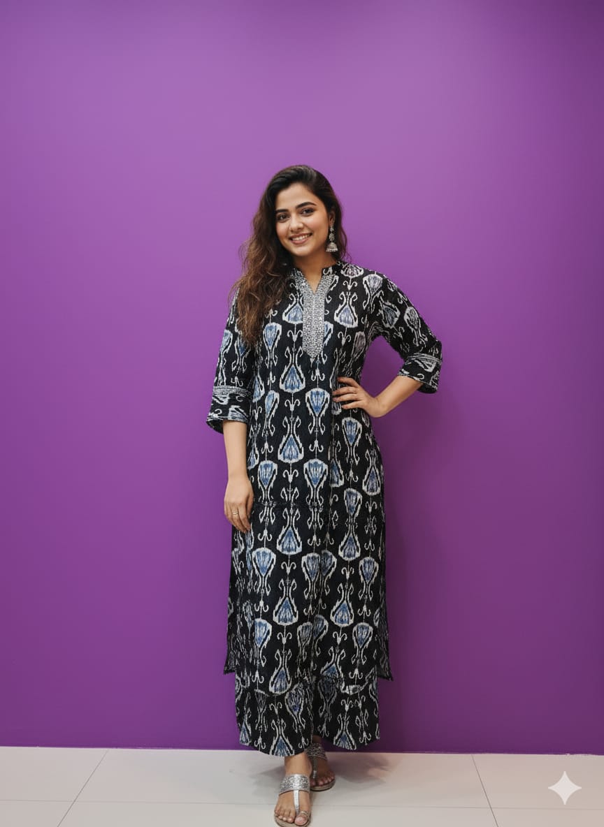 Co Ord Set 10085 Rayon Print