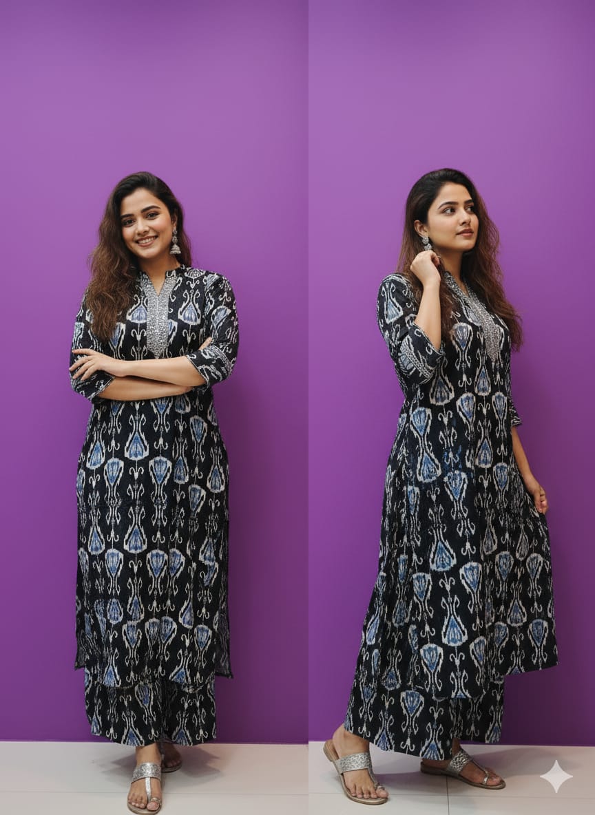 Co Ord Set 10085 Rayon Print