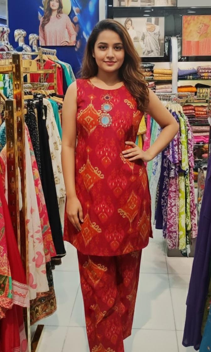 Sleeveless Co Ord Set 09990