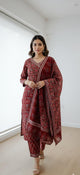 Maroon Colour Salwar 089043