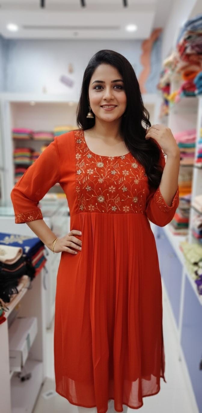 Feeding Top Orenge Colour With Zip