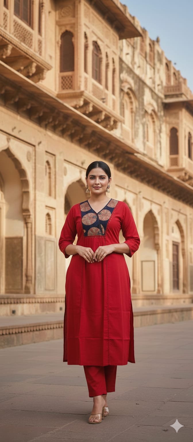 Salwar A LINE Ajrak