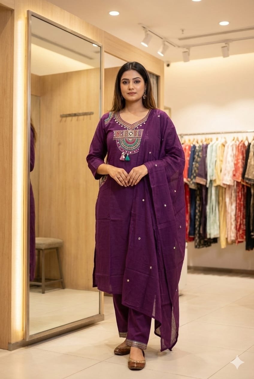 Salwar Set Purple