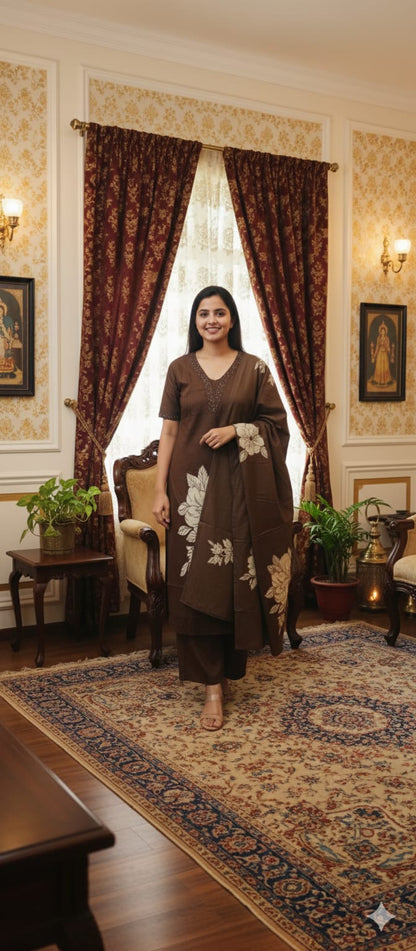 Salwar Set Brown