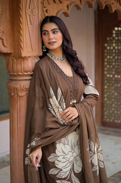 Salwar Set Brown
