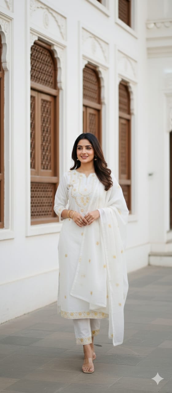 White Salwar