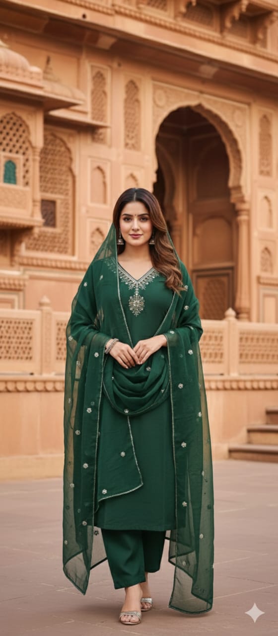 Salwar Set  Green