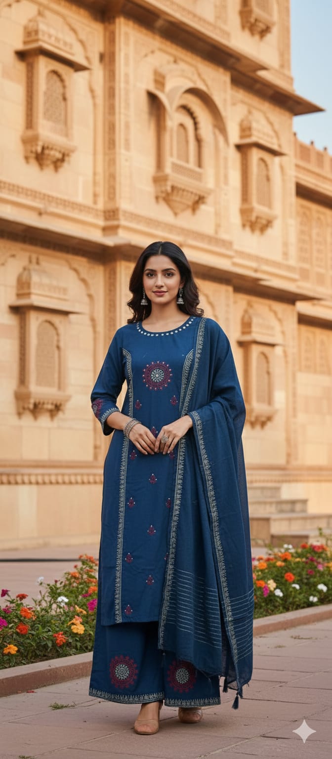 Salwar Set Mirror Work 123