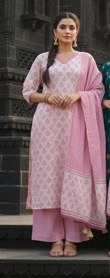 Salwar Set Pink 005
