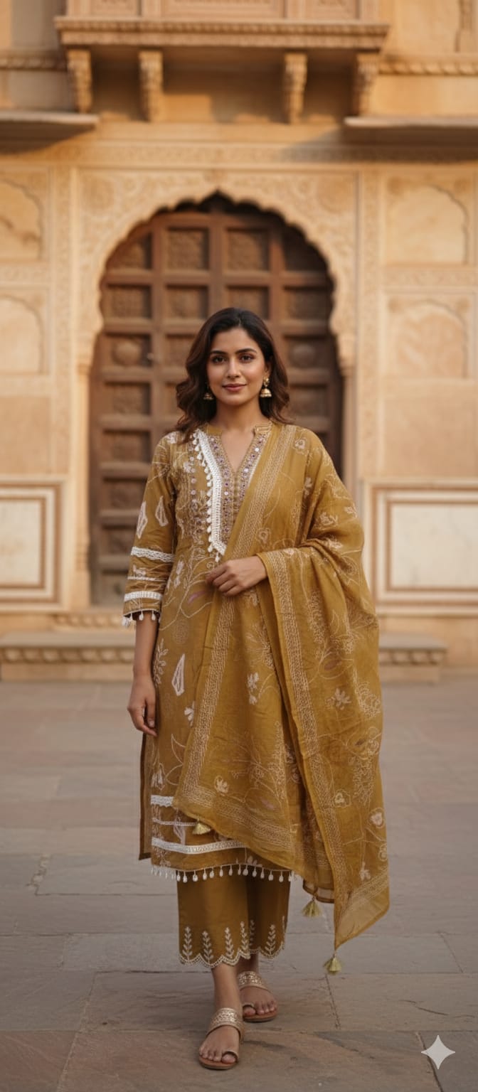 SALWAR SET  LACE WORK 54672