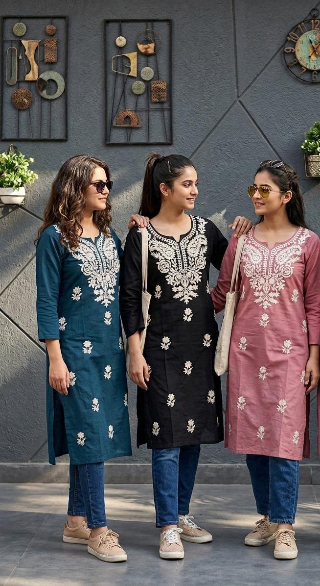 Chikankari Kurti 656768