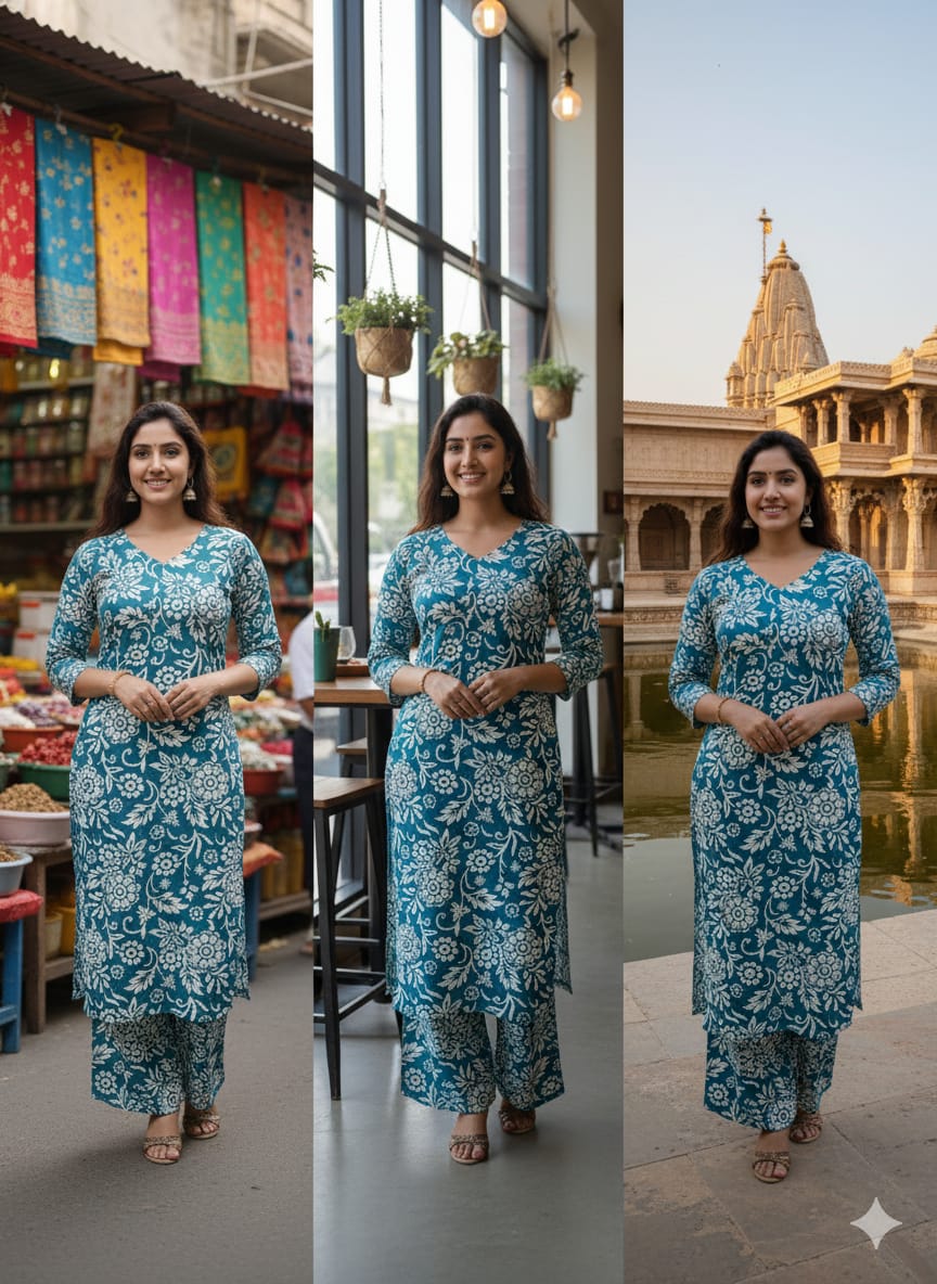 Cord Set 26558 Beach Printed RF