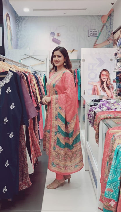 Orange Salwar Set 00099200