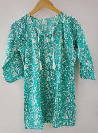 Short Length Top sky blue