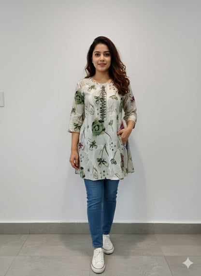 Short Length Tops Printed