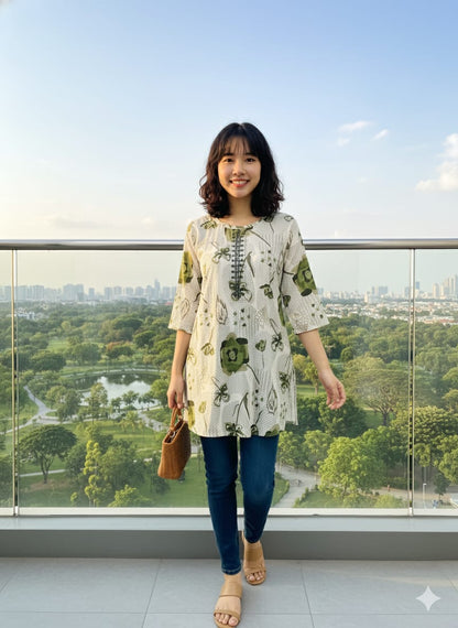 Short Length Tops Printed