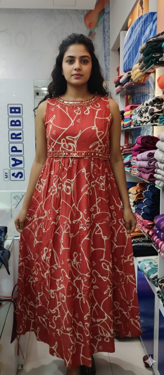 Flair Kurti Sleeve Less 10772