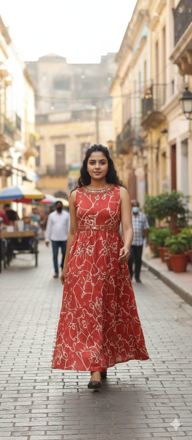 Flair Kurti Sleeve Less 10772