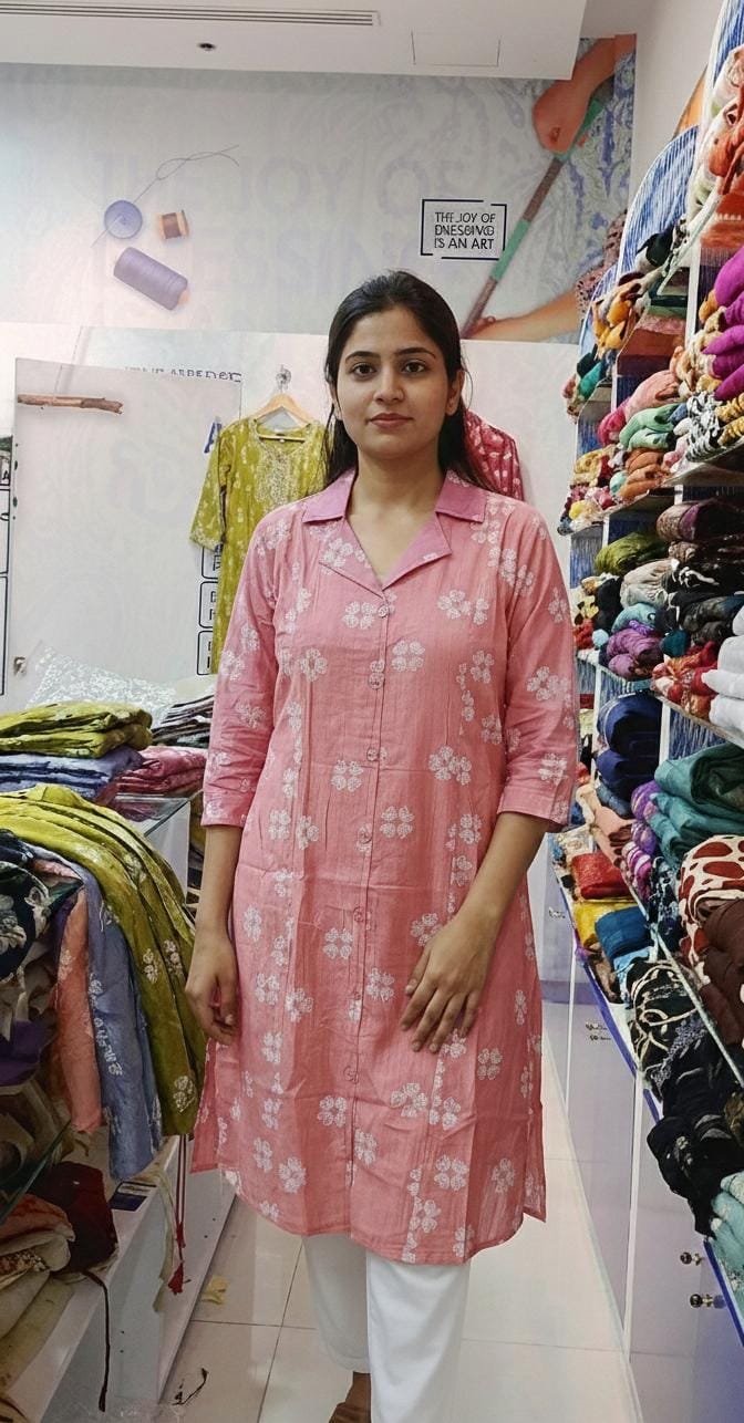 Single Kurti With Neck 00069