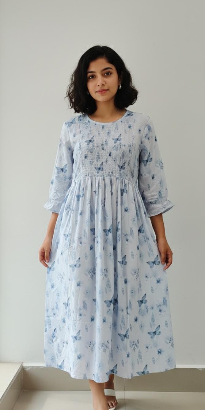 Feeding Top Sky Blue With Zip