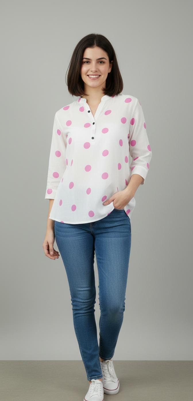 Short Top Printed Work