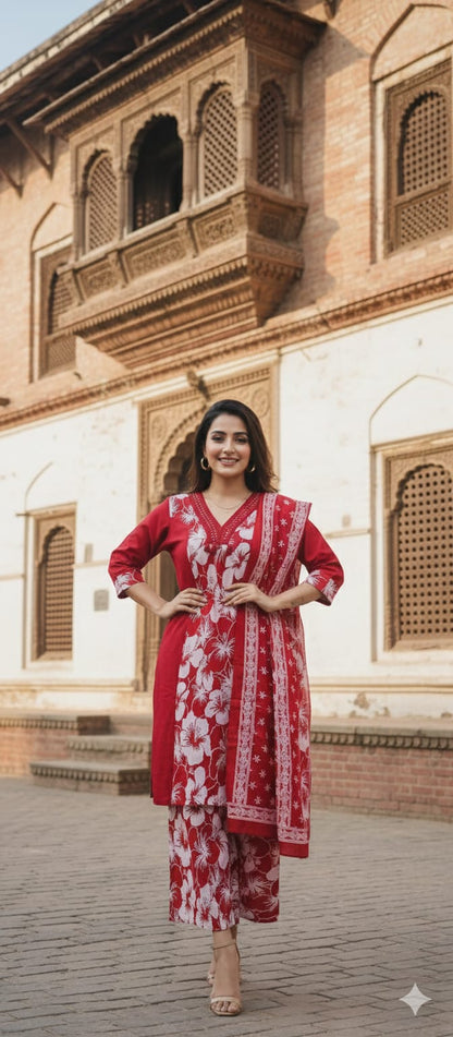 Red  Salwar Set